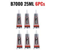 15ml 25ml 50ml 110ml B7000 Contact Clair Réparation De Téléphone Adhésif Universel Verre En Plastique Colle B-7000 Avec Applicateur De Précision - Type B7000 25ml 6pcs