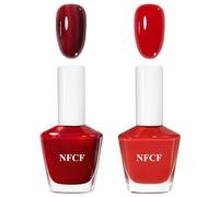 15ml Vernis à Ongles Gel,2ps Vernis à Ongles Longue Tenue et Haute Brillance, Vernis Semi Permanent Rouge Polish Nail Art Manucure Salon DIY