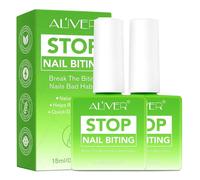 15MLX2 Stop Ongles Rongés,Naturel Vernis Amer Anti Ronge Ongle,Liquide Anti-morsure d'ongles à Séchage Rapide pour Enfant Dès 3 ans et Adultes