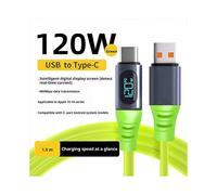 (15pcs, 120W) For 30W Smart Digital Display Data Cable PD Fast Charging USB C Cable with E-Marker Chip 240W Max Power 480Mbps Data Sync Green