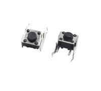 15pcs 6 * 6 * 5mm 2pin Tactile Tact Push Button Switch 6x6x5mm 2p Switch Horizontal with Stand NWPNLXEA