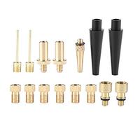 15pcs Adaptateurs pour Valves Kit d'adaptateur de Valve Adaptateur de Valve DV AV SV pour compresseur de Pompe à air de gonflage de Pneu de vélo