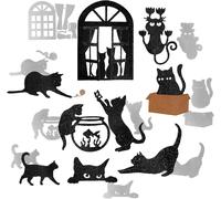 15pcs Chat Matrice De Découpe Scrapbooking En Métal Cutting Dies Saint-Valentin Bricolage Outil Gaufrage Décoration Pochoir Découpage Diy Pour Fête Anniversaire Noël Cartes Album Photo