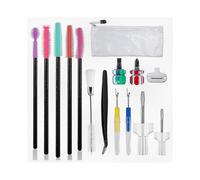 15pcs Cleaning Kit for Sewing Machines, Includes Essential Tools Such as Tweezers, Seam Rippers, and Screwdrivers