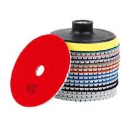15Pcs Disque de Polissage Diamant,Disque a Poncer Beton,4 pouces/100 mm,Tampons de Polissage Carrelage pour Pierre de sol en Béton Marbre Granit