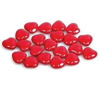 15pcs Heart Beads 10 x 10 mm, Opaque Red (93200), Bohemian Crystal Glass, Czech Republic 11179001
