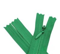 15PCS Invisible Zippers Nylon Coil Bulk Mixed Zipper For DIY Crafts Tailor Handcraft Sewing Accessories 20/28/35/40/50/55/60cm(Green,40CM)