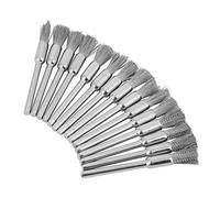 15pcs Mini Steel Wire Brush, Cleaning End Brushes Pen Rust Paint Removal Bits Polishing Rotary Tools Buffing Brush For Metal Wood Stone Surface Cleaning ((Type de stylo 3*5mm)