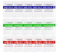 15PCS Po15PCS Poudre Tampon pour pH-mètre, PH 4.01/6.86/9.18 Solution de Calibrage de Mesure de Test de pH, Solution Tampon de