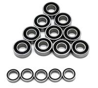 15pcs Roulements à Billes RC Scellés en Caoutchouc 5x8x2,5mm 5x11x4mm Compatible avec la boîte à déjeuner Tamiya Grasshopper Hornet 1/10 RC