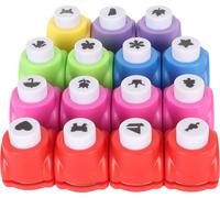 15pcs Shape Paper Punch Set pour les enfants DIY stimuler l'imagination trous de bricolage scrapbooking journal d'accueil
