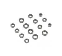 15PCS Stainless Steel Ball Bearings Kit for 1/18 RC Car Truck Traxxas LaTrax Teton High Precision Durable Replacement Parts