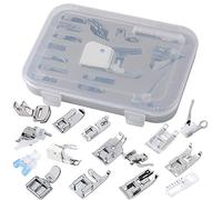 15pcs Universel Professionnel Machine à Coudre Pied de Biche Set Marche Pieds Kit pour Tout Modèles y compris Singer, Brother, Babylock, Viking, Neuf Maison, Simplicité, Nechi, Elna, Janome, Toyota
