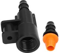 15sets Hose Connector G1/2 Inch Female Thread Rotating Sprinkler Adapter Bracket for 8/12 Distribution Tubing Hose