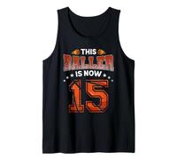 15th Birthday Boys Basketball Player Gifts 15 Years Old Kids Débardeur