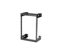StarTech Rack serveur 15U RK15WALLO - Fixation murale, 2 montants, Profondeur 30 cm, Noir