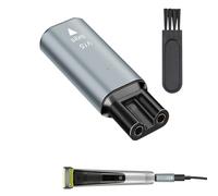 15V Type-C Fiches HQ8505 Chargeur Remplacement pour Philips Norelco One blade Pro 3000 5000 7000 9000 Serie QP6510 QP6520 QP6530 MG5750 MG7790 Chargeur pour Electriques Homme Rasoir (Gris)