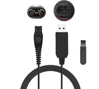 15V USB Chargeur Tondeuse/Rasoir pour Philips Norelco One Blade HQ8505 Séries 3000 5000 7000 9000 QP6510 QP6620 MG5750 MG7790 Câble de Charge pour Philips Rasoir Alimentation Adaptateur Cordon
