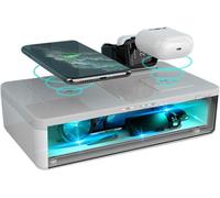 15w 3 In 1 Wireless Mobile Charger With Uv Sterilization,Compatible With Iphone,Android Phones And Qi Enabled Airpods