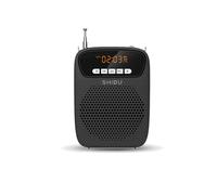 15W Amplificateur Vocal Portable Microphone Filaire Haut-Parleur Amplifié Bluetooth FM AUX Fonction D'enregistrement pour Guide Touristique Enseignant,Noir