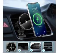 15W car qi wireless charger magnetic fast charging 360° rotation car air vent mount holder for Iphone 12 11 X XS 8 Samsung S21 S20