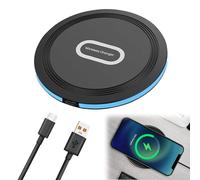 15W Chargeur sans Fil Rapide, Chargeur Induction Charging Pad pour 15 Pro max/14/13/12/11/XS Max/XR,Galaxy S22/S21/S10/S9/S8/Note 20/10/9/8/AirPods/Google Pixel8 Pro//Xiaomi