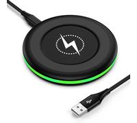 15W Chargeur sans Fil Rapide Samsung Station de Charge pour Samsung Galaxy S25 Ultra/S24 FE/S23/S22/S21, Google Pixel 10 Pro/10/9 Pro/9a/9/8/7, Chargeur Induction Wireless Charger pour iPhone 17/16/15