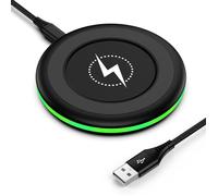 15W Chargeur sans Fil Rapide Samsung Station de Charge pour Samsung Galaxy S25 Ultra/S24 FE/S23/S22/S21 Google Pixel 10 Pro/10/9 Pro