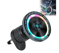 15W Chargeur Voiture pour Magsafe Support Téléphone Magnétique Voiture Induction Compatible avec iPhone 16 15 14 13 12 Plus Pro Max Chargeur Telephone Voiture Magnétique sans Fil