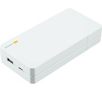 15w Essential Powerbank - 20 000mah - Blanc, Chargement Rapide, 2 Ports Compatibles Avec Smartphone Et Tablette