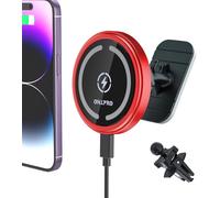 15w Support Magsafe Voiture, Support Telephone Voiture Induction Magnétique Sans-Fil De Chargeur Pour Iphone 16 Promax 15 14 13 12 Série, Magsafe Cas, Coller Au Tableau De Bord, Recharge Rapide