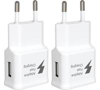 15w Usb C Chargeur Pour Samsung Chargeur Rapide 2-Pack 15w Prise Chargeur Pour Samsung S23, S22,S21fe,S20,S10,S9,S8, Note 9,8,Z Filp3,A51.A34.A14,Bloc S Amsung Fast Charging
