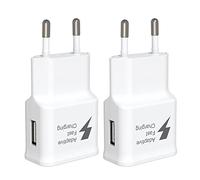 15w USB C Chargeur pour Samsung Chargeur Rapide 2-Pack 15W Prise Chargeur pour Samsung S23, S22,S21FE,S20,S10,S9,S8, Note 9,8,Z Filp3,A51.A34.A14,Bloc S amsung Fast Charging