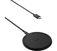 15w Wireless Charger, Charging Station For Iphone 16, Iphone 15/14/13 Series, Airpods, Samsung Galaxy S25, Galaxy S24, Pixel - Cable Included (No Power Supply) - Black
