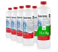 15x 1 kg Chlore liquide 48° Bayzid® en bouteille de 1 KG