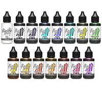 15x 30 ml Octopus Fluids Resin Ink Set, encre à alcool pour résine époxy et résine UV