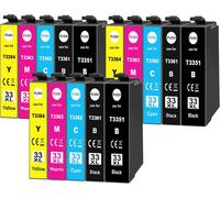 15x 33XL Cartouches d'encre Compatibles avec Epson 33XL 33 XL pour Epson Expression Premium XP-530 XP-540 XP-7100 XP-900 XP-630 XP-635 XP-640 XP-645 XP-830