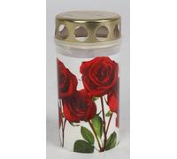 15x bougies de cimetière bougies roses bougies de cimetière décoration lanterne brûleur