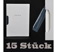 15x DURABLE Duraswing Job - Deux Pièces Candidature avec Clip - Couleur Blanc