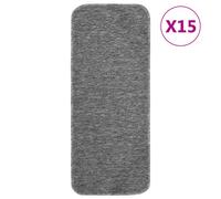 15x Tapis Marches Antidérapants 75x20 cm Rectangle Bleu Marine Carpette vidaXL