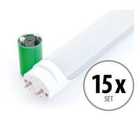 15x Tube Néon DEL Fluorescent 150cm T8 24W Lumière Ampoules à économie d'énergie [EEK: A+]