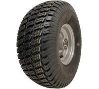 15x6.00-6 Grass Lawnmower Wheel 65mm Hub, 4-ply P332 Tyre on Rim 25mm Bearings