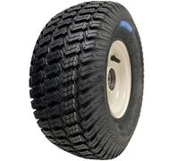 15x6.00-6 Grass Lawnmower Wheel 6ply P332 Kevlar Tyre On Steel Rim 25mm Bearings