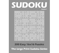 16×16 Sudoku - Easy Large Print: Logic-Only Puzzles with One Grid Per Page