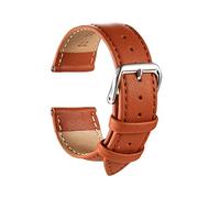 16/18/20/22 / 24 mm hommes Ultra mince à grain plat vache de vache monotage de vache de vache respirante Remplacement de sangle de montre décontractée de la peau en peau