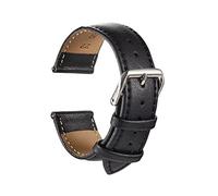 16/18/20/22/24 mm Men Ultra mince à grain plat vache de vache monotage de vache de vache respirante Remplacement de la sangle de montre décontractée adaptée à la peau