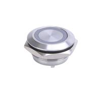16/19/22mm 3 Triple Color RGB LED Light Mirco Switch Short Strock Momentary Self-reset Metal Push Button Switch Power NWPNLXEA(22MM RGB LED,5V)