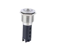 16/19/22MM Flat Head 12V 24V 220V LED Metal Push Button Buzzer Switch NWPNLXEA(22mm,3-9V(5V))