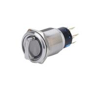 16/19/22MM Latching 3 Position 2NO2NC Water Proof Metal Selector Rotary Switch 12V 24V 220V NWPNLXEA(16MM Ring LED,100-240V(220V))