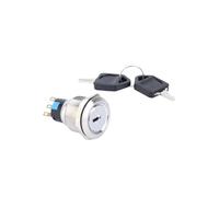 16/19MM/22MM Metal Push Button Key Switch 1NO1NC Self-Locking On Off NWPNLXEA(22MM)